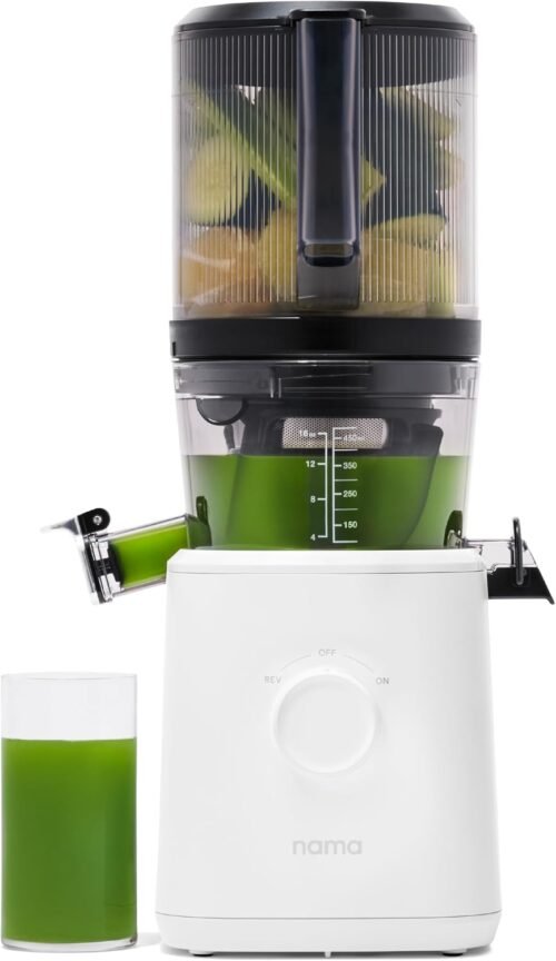 Nama J2: White, Hands-Free, Cold Press Juicer