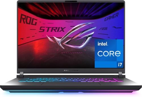 ASUS ROG Strix G16 (2025) NVIDIA® GeForce RTXTM 5060, Intel® CoreTM i7 Processor 14650HX, 16GB DDR5, 1TB Gen 4 SSD, Wi-Fi 7, Windows 11 Home, G615JMR-AS74, 16" FHD+ 16:10 165Hz/3ms