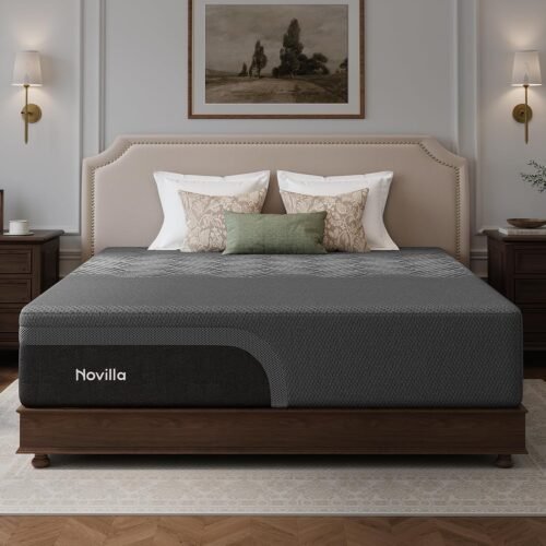 Novilla AiryFlow Graphene Cooling Memory Foam 14-Inch King-Size Mattress